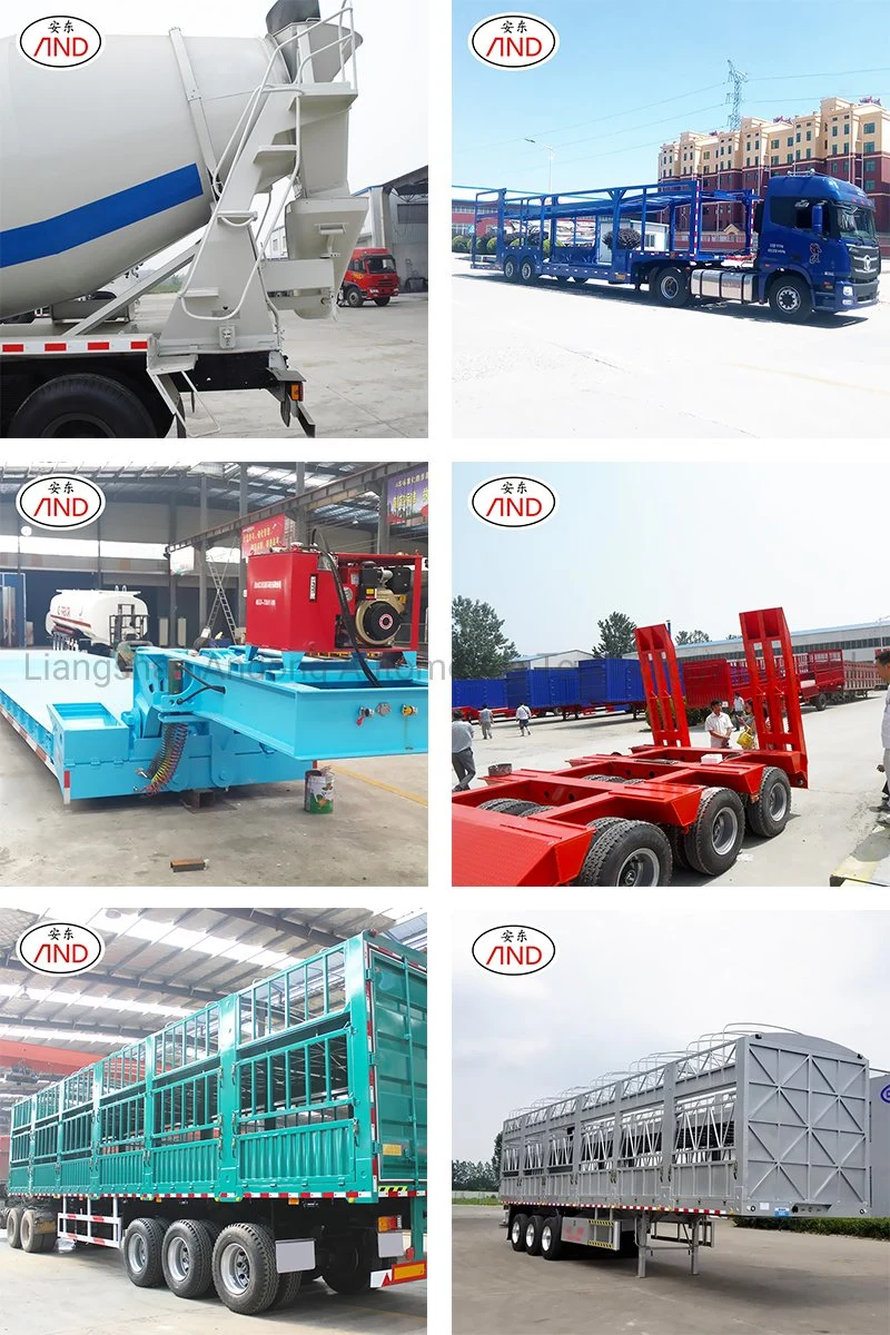 Wholesale Triaxial Truck Dump Trailer Rear Dump Semi Trailer