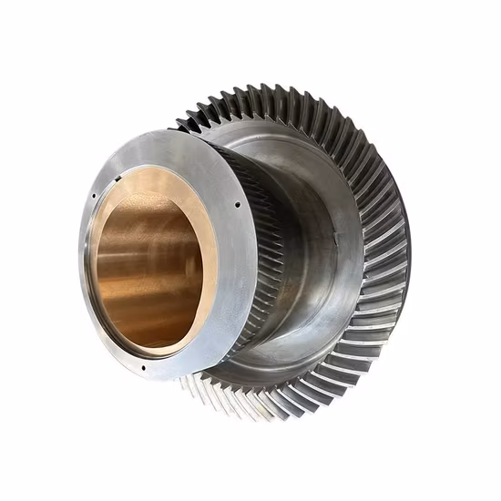 Engrenage de Transmission à anneau conique en spirale à grand éperon hélicoïdal en acier inoxydable Od2000 personnalisé pour perceuse/réducteur/Pile