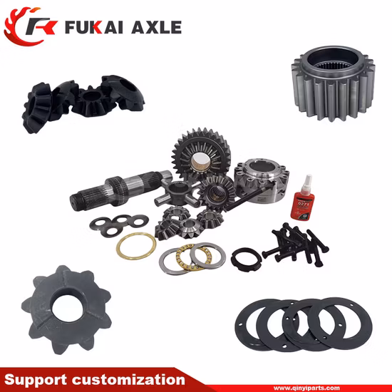 Couronne de moulage forgée OEM personnalisée, pignon conique, différentiel, spirale droite, arbre cannelé hypoïde hélicoïdal, dents de meulage externes, engrenage d'entraînement à vis sans fin